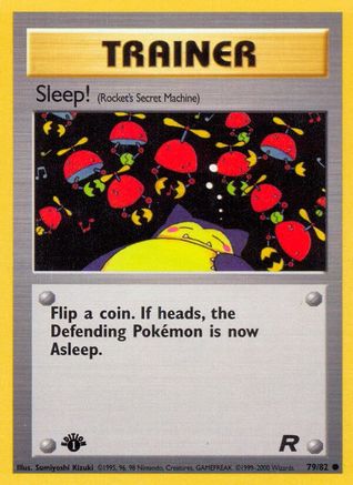[TR] Sleep! (79/82) [Team Rocket 1st Edition]