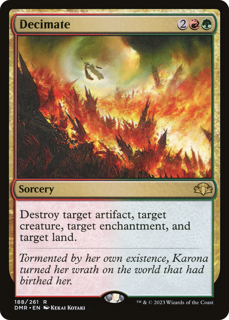 {R} Decimate [Dominaria Remastered][DMR 188]