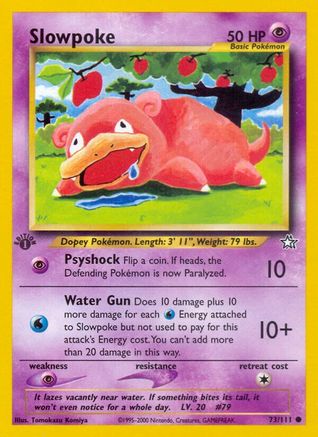 [PKM] Slowpoke (73/111) [Neo Genesis 1st Edition]