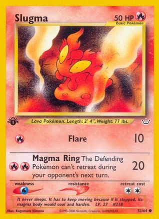 [PKM] Slugma (53/64) [Neo Revelation 1st Edition]