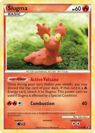 [PKM] Slugma (67/90) [HeartGold & SoulSilver: Undaunted]