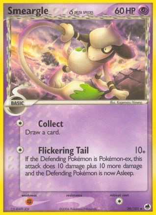 [PKM] Smeargle (39/101) (Delta Species) (Stamped) [EX: Dragon Frontiers]