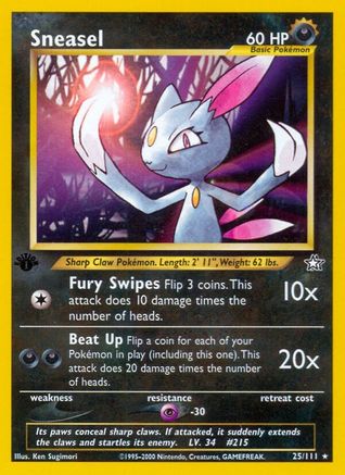 [PKM] Sneasel (25/111) [Neo Genesis 1st Edition]