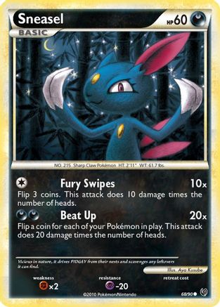 [PKM] Sneasel (68/90) [HeartGold & SoulSilver: Undaunted]
