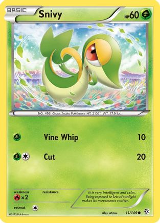 [PKM-C] Snivy (11/149) [Black & White: Boundaries Crossed]