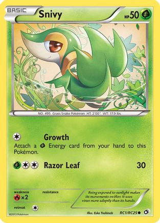 [PKM] Snivy (RC1/RC25) [Black & White: Legendary Treasures]