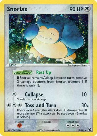 [PKM] Snorlax (15/112) [EX: FireRed & LeafGreen]