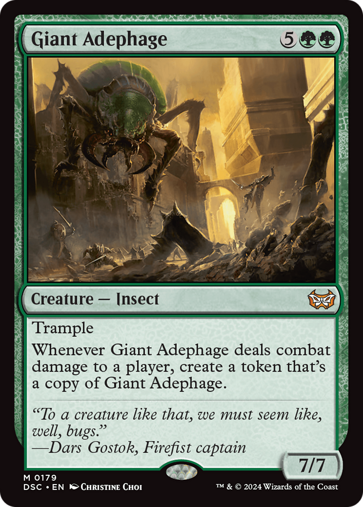 {R} Giant Adephage [Duskmourn: House of Horror Commander][DSC 179]