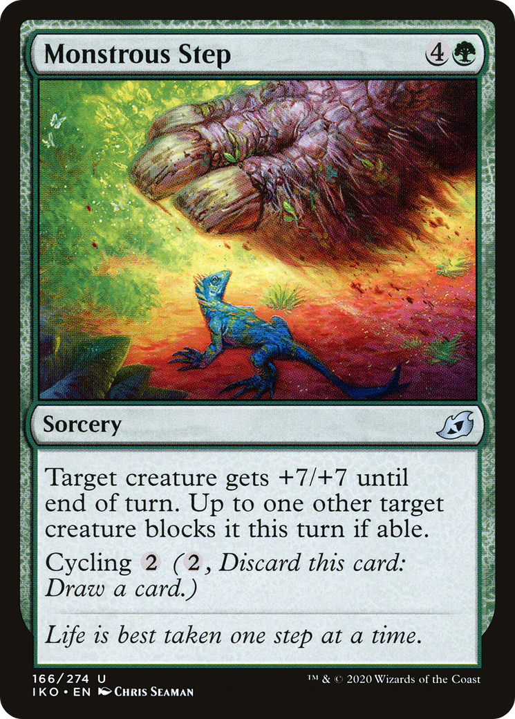 {C} Monstrous Step [Ikoria: Lair of Behemoths][IKO 166]