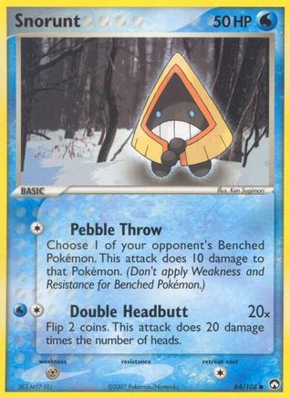[PKM] Snorunt (64/108) (Stamped) [EX: Power Keepers]