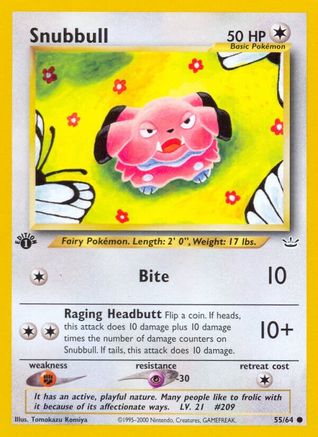 [PKM] Snubbull (55/64) [Neo Revelation 1st Edition]