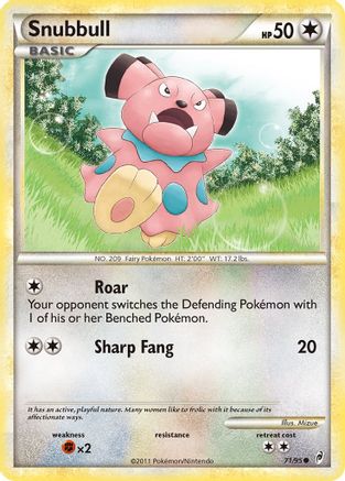 [PKM] Snubbull (71/95) [HeartGold & SoulSilver: Call of Legends]