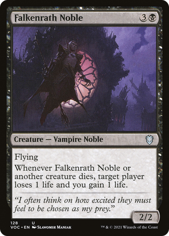 {C} Falkenrath Noble [Innistrad: Crimson Vow Commander][VOC 128]