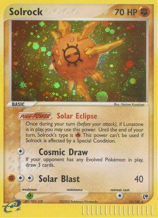 [PKM] Solrock (13/100) [EX: Sandstorm]