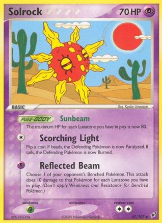 [PKM-C] Solrock (47/107) (Stamped) [EX: Deoxys]