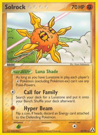 [PKM] Solrock (25/92) (Stamped) [EX: Legend Maker]