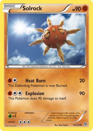 [PKM] Solrock (74/135) [Black & White: Plasma Storm]