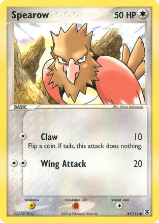 [PKM] Spearow (81/112) [EX: FireRed & LeafGreen]
