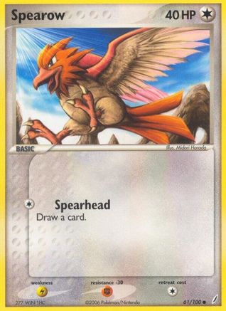 [PKM] Spearow (61/100) (Stamped) [EX: Crystal Guardians]