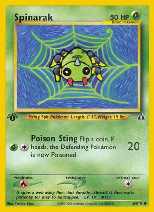 [PKM-C] Spinarak (64/75) [Neo Discovery 1st Edition]
