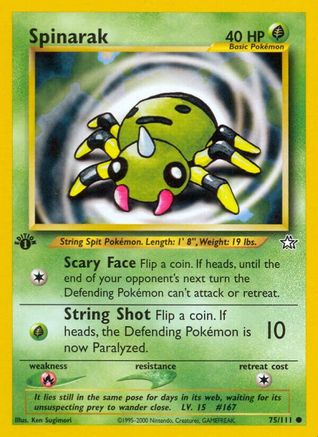 [PKM] Spinarak (75/111) [Neo Genesis 1st Edition]