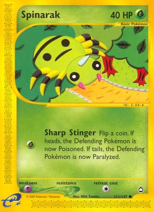 [PKM] Spinarak (111/147) [Aquapolis]