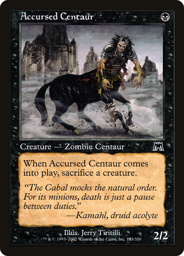 {C} Accursed Centaur [Onslaught][ONS 123]