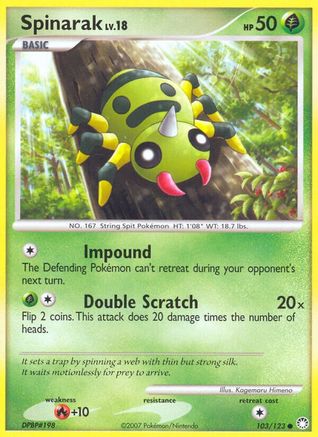 [PKM] Spinarak (103/123) [Diamond & Pearl: Mysterious Treasures]