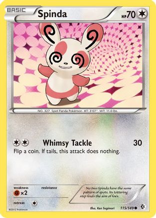 [PKM] Spinda (115/149) [Black & White: Boundaries Crossed]