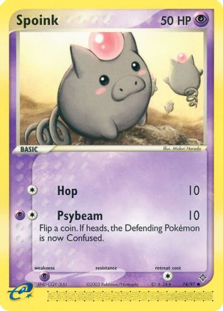 [PKM] Spoink (74/97) [EX: Dragon]