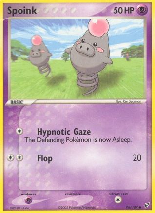 [PKM-C] Spoink (76/107) (Stamped) [EX: Deoxys]
