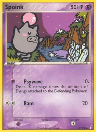 [PKM] Spoink (62/100) [EX: Crystal Guardians]