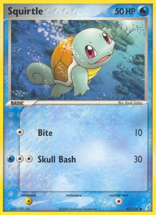 [PKM-C] Squirtle (63/100) (Stamped) [EX: Crystal Guardians]
