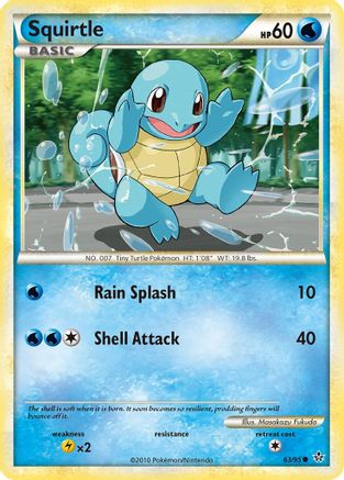 [PKM] Squirtle (63/95) [HeartGold & SoulSilver: Unleashed]