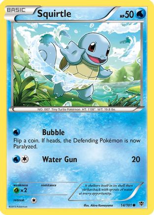 [PKM] Squirtle (14/101) [Black & White: Plasma Blast]