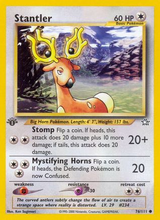[PKM] Stantler (76/111) [Neo Genesis 1st Edition]