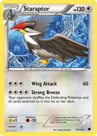 [PKM-R] Staraptor (97/116) [Black & White: Plasma Freeze]