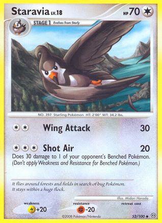 [PKM] Staravia (52/100) [Diamond & Pearl: Stormfront]