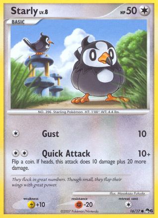 [PKM] Starly (16/17) [POP Series 6]