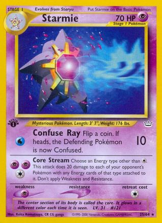 [PKM] Starmie (25/64) [Neo Revelation 1st Edition]