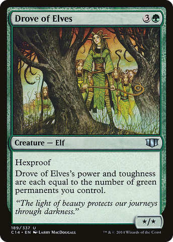 {C} Drove of Elves [Commander 2014][C14 189]