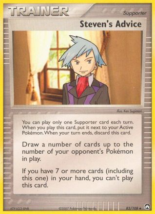 [TR] Steven's Advice (83/108) (Stamped) [EX: Power Keepers]