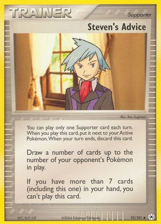 [TR] Steven's Advice (92/101) [EX: Hidden Legends]