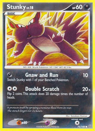 [PKM] Stunky (76/100) [Diamond & Pearl: Stormfront]