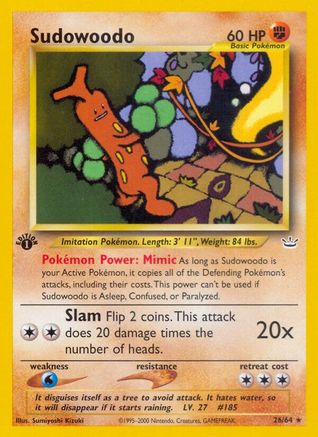 [PKM-R] Sudowoodo (26/64) [Neo Revelation 1st Edition]