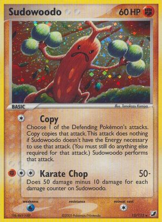 [PKM] Sudowoodo (15/115) (Stamped) [EX: Unseen Forces]