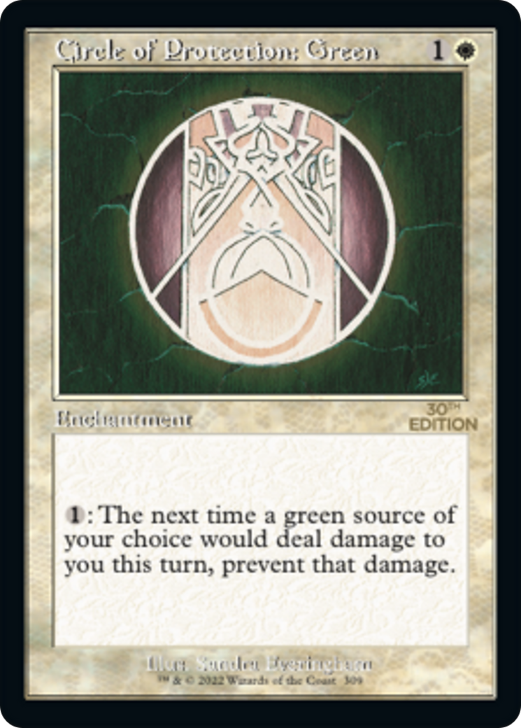 {C} Circle of Protection: Green (Retro) [30th Anniversary Edition][30A 309]