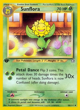 [PKM] Sunflora (50/111) [Neo Genesis 1st Edition]