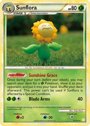 [PKM-R] Sunflora (31/123) [HeartGold & SoulSilver: Base Set]