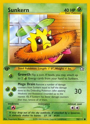 [PKM] Sunkern (78/111) [Neo Genesis 1st Edition]